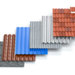 Different,Types,Of,Roof,Coating.,Sheet,Metal,Profiles,,Ceramic,Tiles,